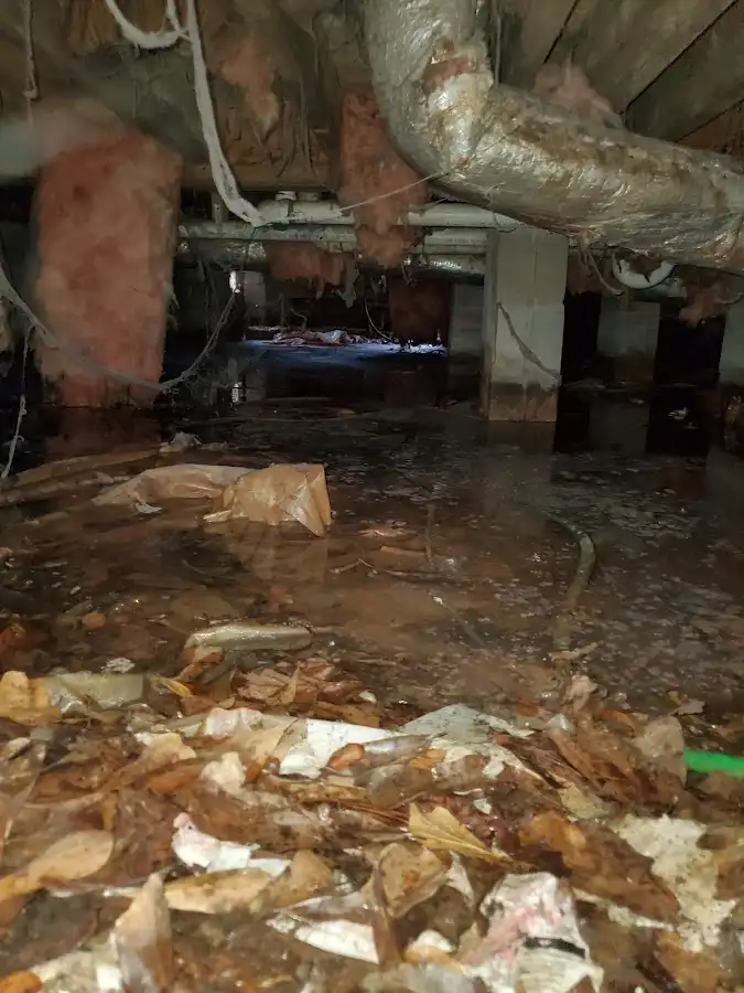 Crawl space flood assessment for Commercial Water Damage Restoration in Sedona